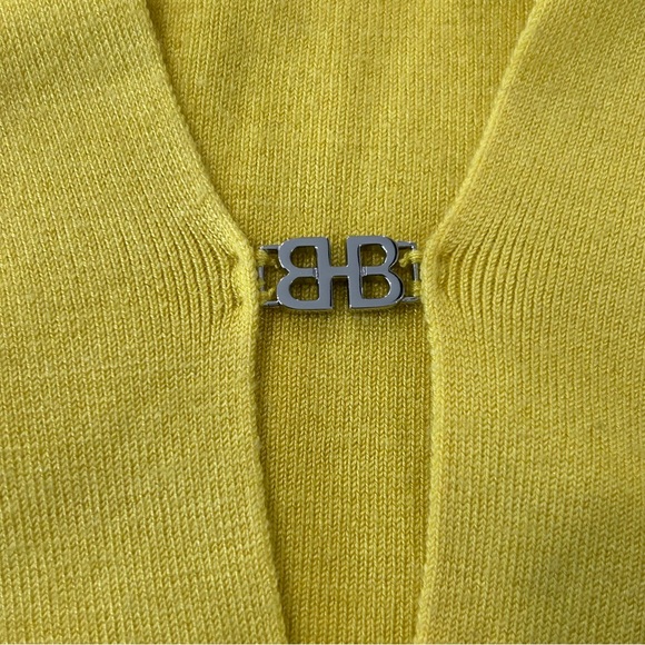 Vintage Balenciaga Silk & Cashmere Knit V-Neck Sweater - Picture 7 of 11